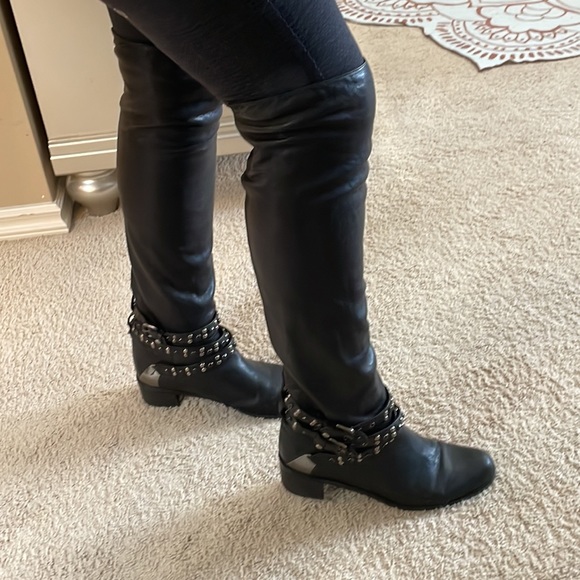 Stuart Weitzman Over The Knee Leather Boots - Picture 9 of 10